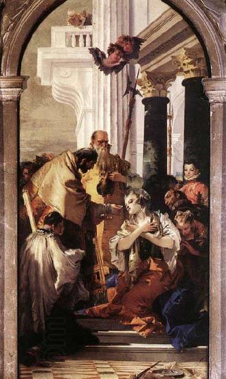 Giovanni Battista Tiepolo Last Communion of St Lucy China oil painting art